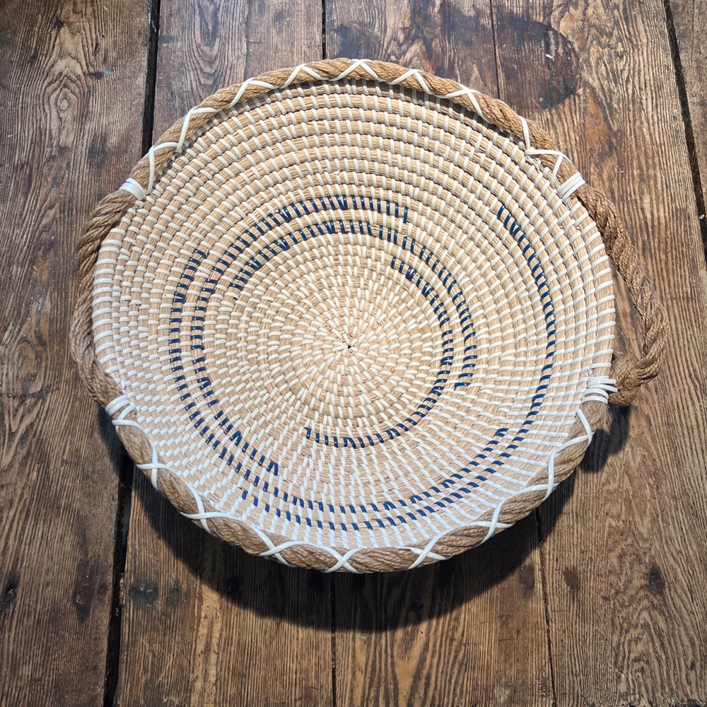 Woven Wicker Fruit Bowl